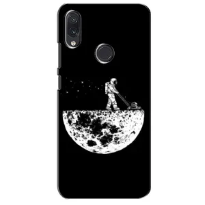 Силиконовый Чехол с принтом "Космонавты" на Sansung Galaxy M01s (Космонавт)