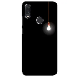 Чехол с картинками на черном фоне для Sansung Galaxy M01s (Лампочка)