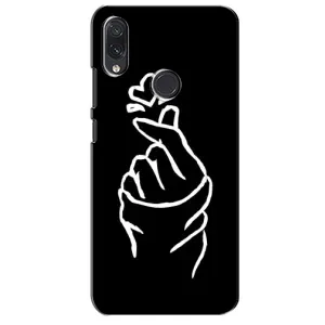 Чехлы (Знак сердечка) на Sansung Galaxy M01s (Сердце на черном)