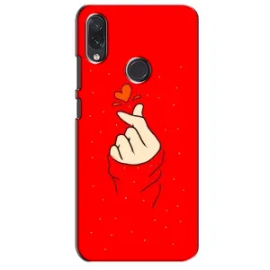 Чехлы (Знак сердечка) на Sansung Galaxy M01s (Сердце на красном)