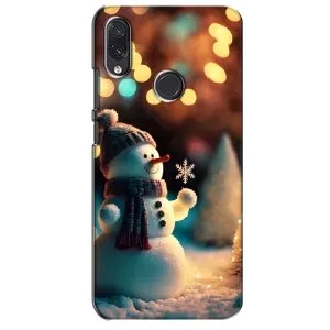 Чехлы на Новый Год Sansung Galaxy M01s (Снеговик праздничный)