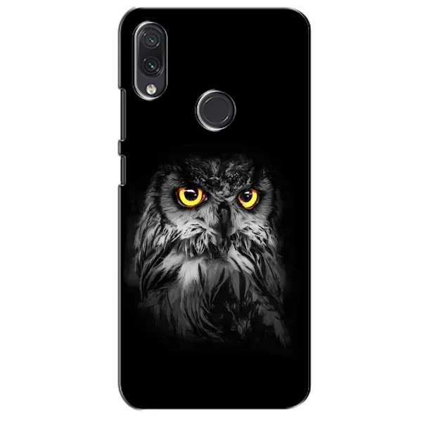 Чехол с рисунком «Сова на чёрном» для Samsung Galaxy M01s Чехол с рисунком «Сова на чёрном» для Samsung Galaxy M01s
