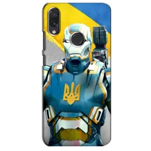 Силиконовый Чехол на Sansung Galaxy M01s (Я-Украина) (Украинский робокоп)