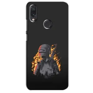 Чохол з картинкою "Герой Pubg" на Sansung Galaxy M01s (В полум'ї)