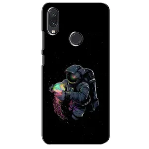 Силиконовый Чехол с принтом "Космонавты" на Sansung Galaxy M01s (В руках земля)