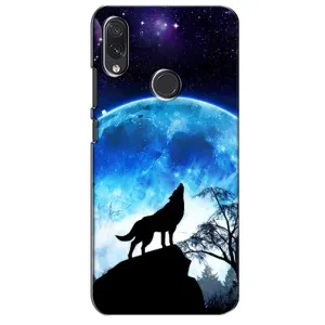 Чохол з Вовком на Sansung Galaxy M01s (Виє на місяць)