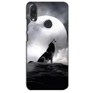 Чохол з Вовком на Sansung Galaxy M01s (Вовк і місяць)