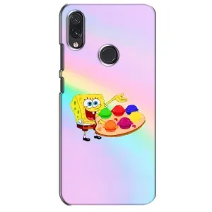 Силиконовый чехол Спанч Боб на Самсунг Галакси М10с (Бургеры)