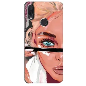 Силіконовый Чохол на Sansung Galaxy M10s з картинкой Модных девушек (Дівчина та вії)