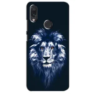 Чохол з картинкою на Sansung Galaxy M10s (Лев – синій)