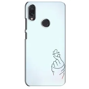 Чехлы (Знак сердечка) на Sansung Galaxy M10s (Сердце на голубом)