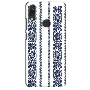 Силиконовый Чехол на Sansung Galaxy M10s с картинкой Вышиванки (Синяя вышиванка)