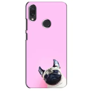 Бампер для Sansung Galaxy M10s з картинкою "Песики" (Собака на рожевому)