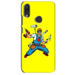 Силиконовый бампер (Работники) на Sansung Galaxy M10s (Строитель)