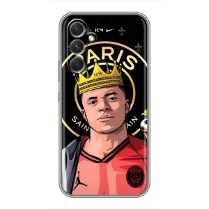 Чехол (TPU) с Футболистом на Sony Xperia 1 VI (Mbappe King)