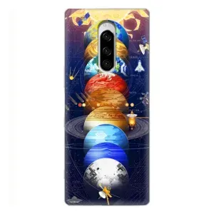 Чехол (ТПУ) с планетами на Sony Xperia 1 (Арт планети)