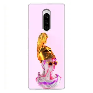 Чехол с Прикольным принтом на Sony Xperia 1 (АРТ Статуя)