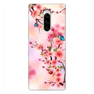 Чохол з картинкою Сакури на Sony Xperia 1 (Метелики на сакурі)