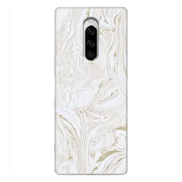 Чехол с рисунком «белый мрамор» для Sony Xperia 1 Чехол с рисунком «белый мрамор» для Sony Xperia 1