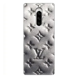 Текстурный Чехол Louis Vuitton для Сони Кспериа 1 (Бежевый ЛВ)