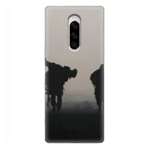 Чохли на військову тематику для Sony Xperia 1 (Бій солдат)