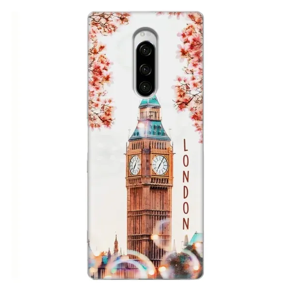 Чехол с рисунком «Часы Лондон» для Sony Xperia 1 Чехол с рисунком «Часы Лондон» для Sony Xperia 1