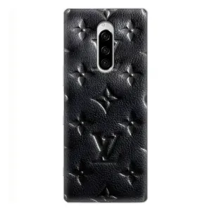 Текстурный Чехол Louis Vuitton для Сони Кспериа 1 (Черный ЛВ)