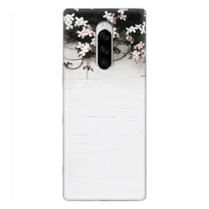 Чохли з тематикою "КВІТИ" на Sony Xperia 1 (Квіти на стіні)