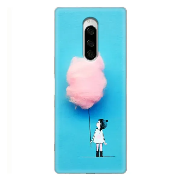 Чехол с рисунком «Девочка с тучкой» для Sony Xperia 1 Чехол с рисунком «Девочка с тучкой» для Sony Xperia 1