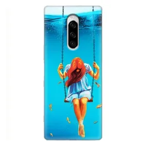 Чехол Стильные девушки на Sony Xperia 1 (Девушка на качели)