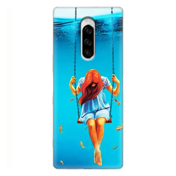 Чехол с рисунком «Девушка на качели» для Sony Xperia 1 Чехол с рисунком «Девушка на качели» для Sony Xperia 1