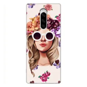Чехол с картинкой Модные Девчонки Sony Xperia 1 (Девушка в очках)