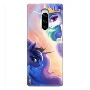 Чехол Unicorn на Sony Xperia 1 (Единорожки на тучках)