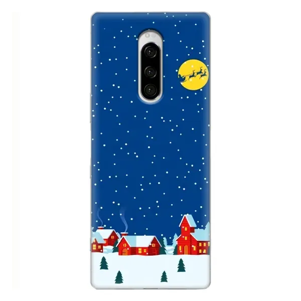 Чехол с рисунком «Город в снегу» для Sony Xperia 1 Чехол с рисунком «Город в снегу» для Sony Xperia 1