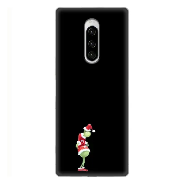 Чехол с рисунком «Гринч на чорном» для Sony Xperia 1 Чехол с рисунком «Гринч на чорном» для Sony Xperia 1