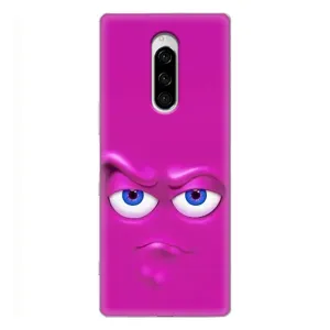 Силиконовые Чехлы (смешные стикеры) для Sony Xperia 1 (Хитрая мордочка)