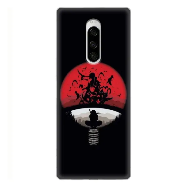 Чехол с рисунком «Итачи на черном» для Sony Xperia 1 Чехол с рисунком «Итачи на черном» для Sony Xperia 1
