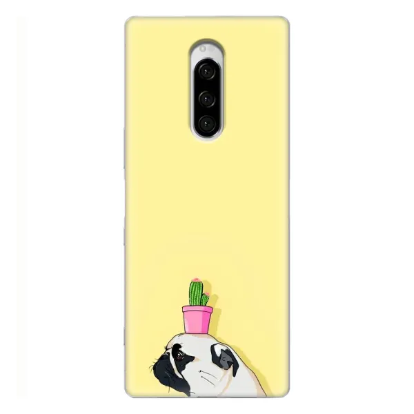 Чехол с рисунком «Кактус на голове» для Sony Xperia 1 Чехол с рисунком «Кактус на голове» для Sony Xperia 1