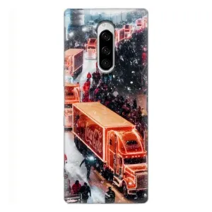 Чехлы на Новый Год Sony Xperia 1 (Кока Кола)