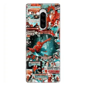 Чехол Супергерой Человека Паука на Sony Xperia 1 (Комиксы Человек Паук)