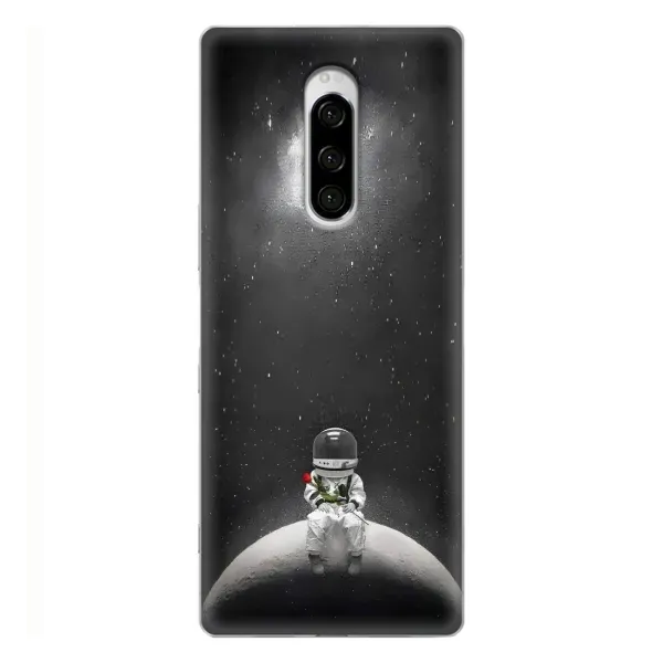 Чехол с рисунком «Космонавт романтик» для Sony Xperia 1 Чехол с рисунком «Космонавт романтик» для Sony Xperia 1