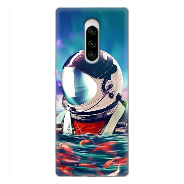 Чехол с рисунком «Космонавт в воде» для Sony Xperia 1 Чехол с рисунком «Космонавт в воде» для Sony Xperia 1