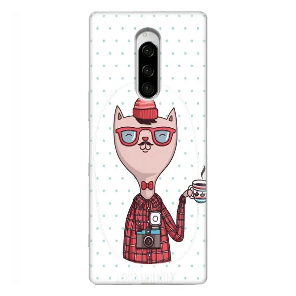 Чехол с рисунком «Кот аристократ» для Sony Xperia 1 Чехол с рисунком «Кот аристократ» для Sony Xperia 1