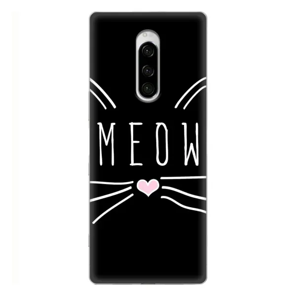Чехол с рисунком «КОТИК MEOW» для Sony Xperia 1 Чехол с рисунком «КОТИК MEOW» для Sony Xperia 1