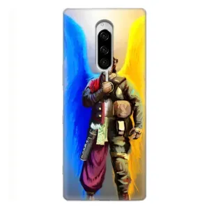Чохол з картинкою (Патріотичний КОЗАК) на Sony Xperia 1 (КОЗАК з крилами)