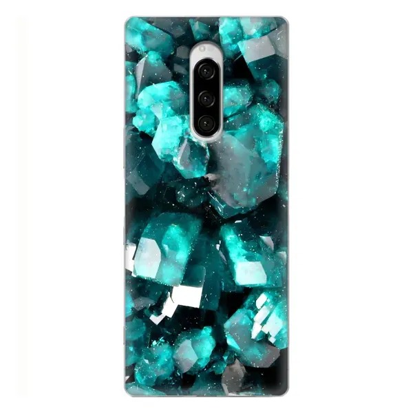 Чехол с рисунком «Кристалы» для Sony Xperia 1 Чехол с рисунком «Кристалы» для Sony Xperia 1