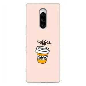 Чехол с изображением вкусной еды для Sony Xperia 1 (Кружка кофе)