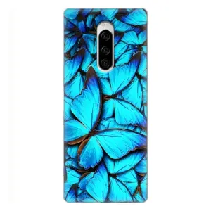 Силиконовый бампер с картинкой животных для Sony Xperia 1 (Крылья бабочек)