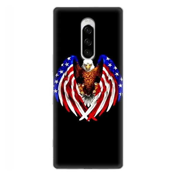 Чехол с рисунком «Крылья США» для Sony Xperia 1 Чехол с рисунком «Крылья США» для Sony Xperia 1