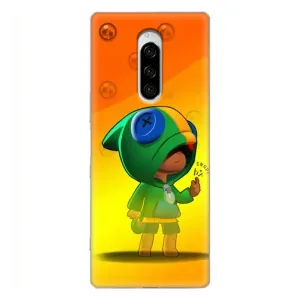 Чохол Бравл Старс для Sony Xperia 1 (LEON в кофті)